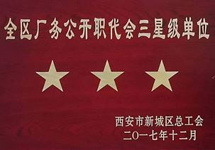 全區(qū)廠務(wù)公開職代會(huì)三星級(jí)單位